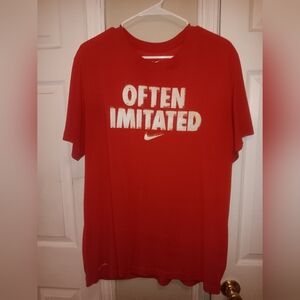 Nike Red Men's Shirt - "Often Imitated"
